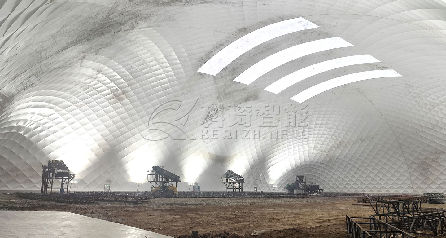 石家莊井陘石料廠氣膜儲(chǔ)料倉(cāng)項(xiàng)目